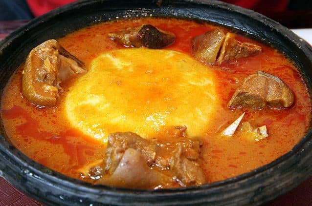 How To Prepare Fufu with Goat Meat and Dry fish Light Soup