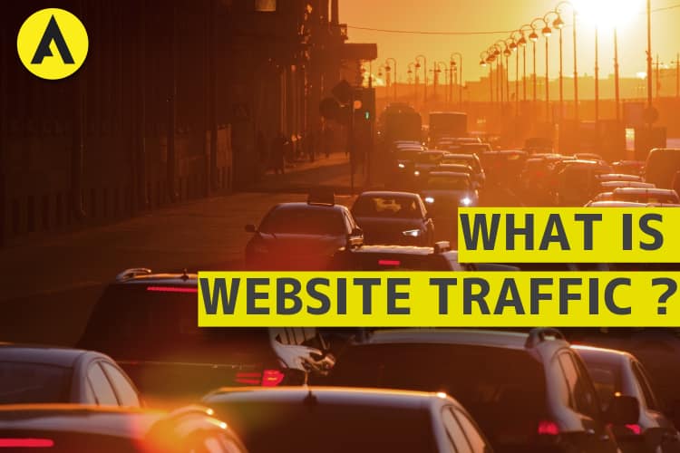 What is website traffic?