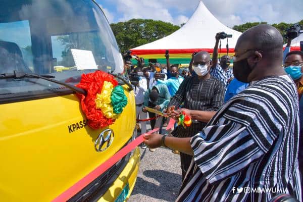 NPP Govt Hands Over 100 Buses To Senior High Schools, 250 more On The Way
