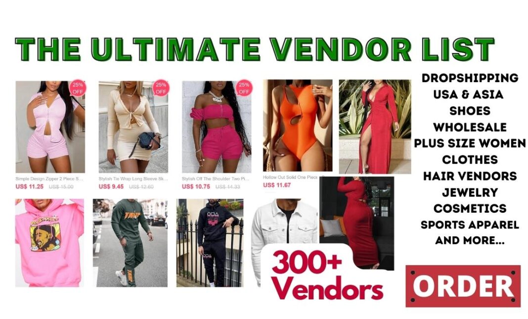 300+ Vendor list for only $50. buy wholesale