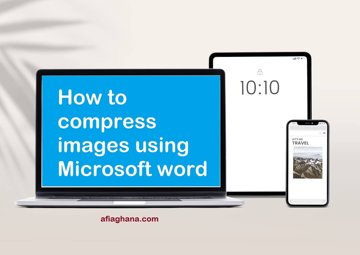 How to compress images using Microsoft word