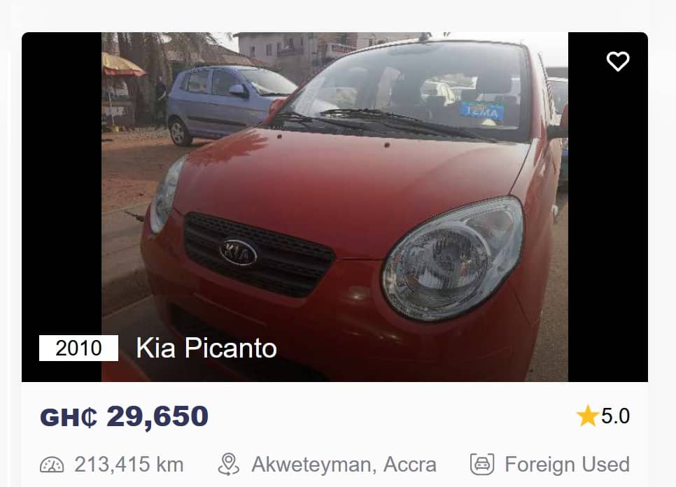 Most Affordable Used Cars in Ghana For Sale 1