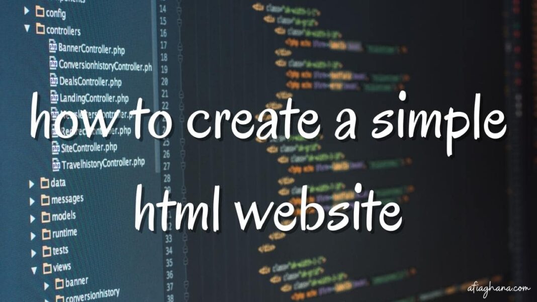 Create Website: Build a Simple HTML Website in 5 Minutes