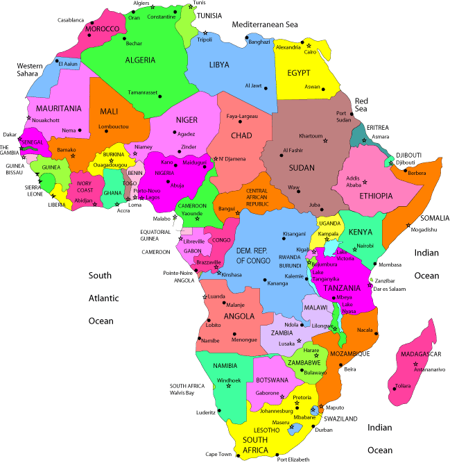 54 Maps Of African Countries 9