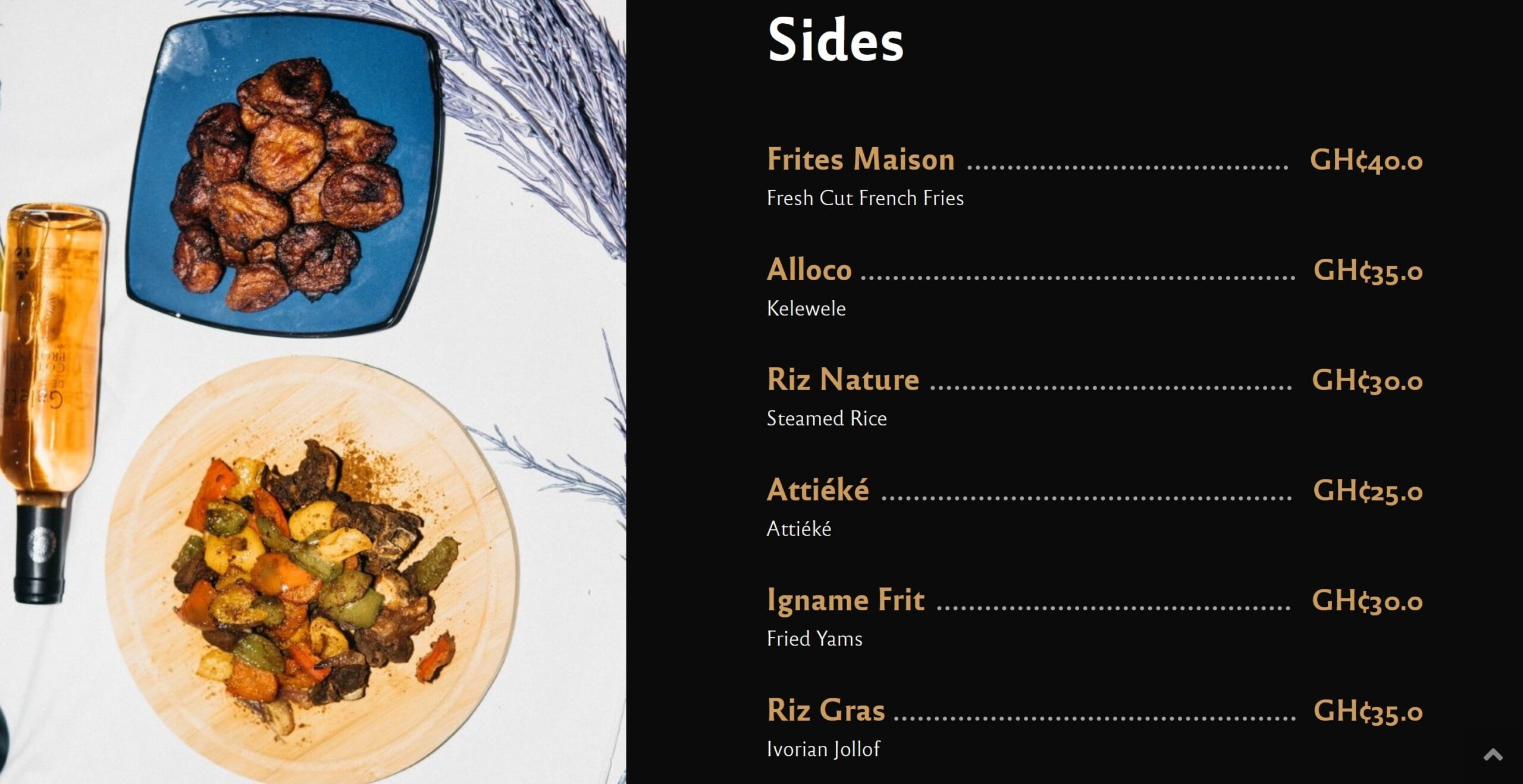 YAYA La Parisienne Menu & Location in Ghana 2