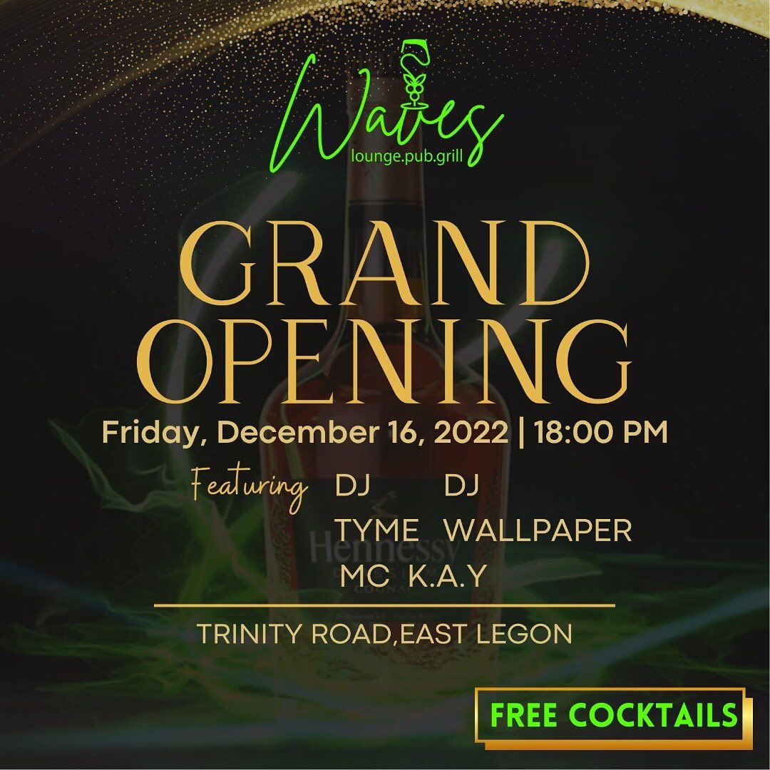 Waves Lounge East legon Accra, Ghana | Pub & Grill Menu 1