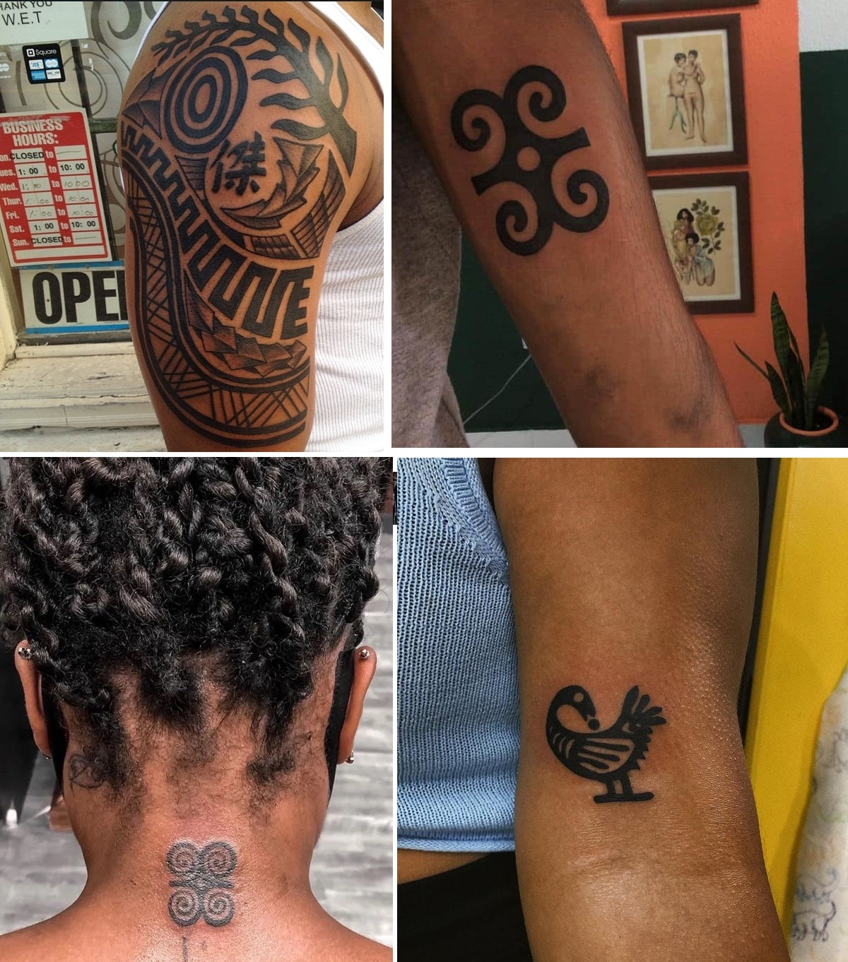 Best Tattoo Shops in Ghana. Piercing and Tattoo Studios in Accra tribal tattoo designs adinkra