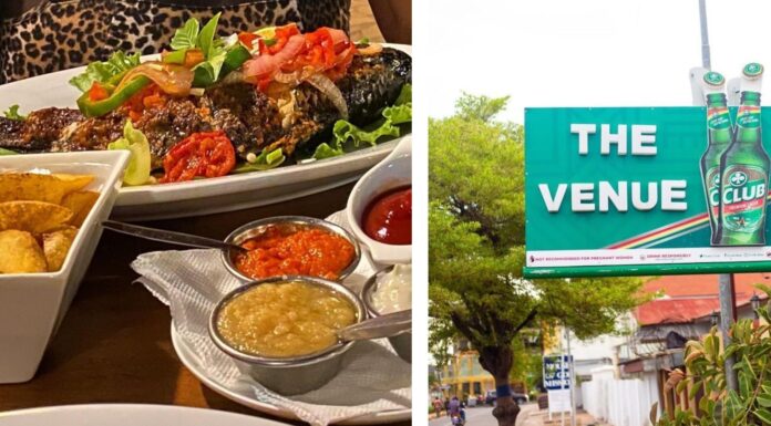 The Venue Accra Menu & Location