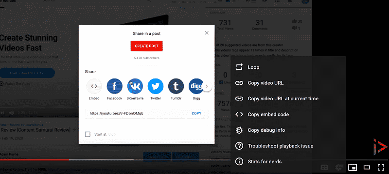 how to embed youtube video