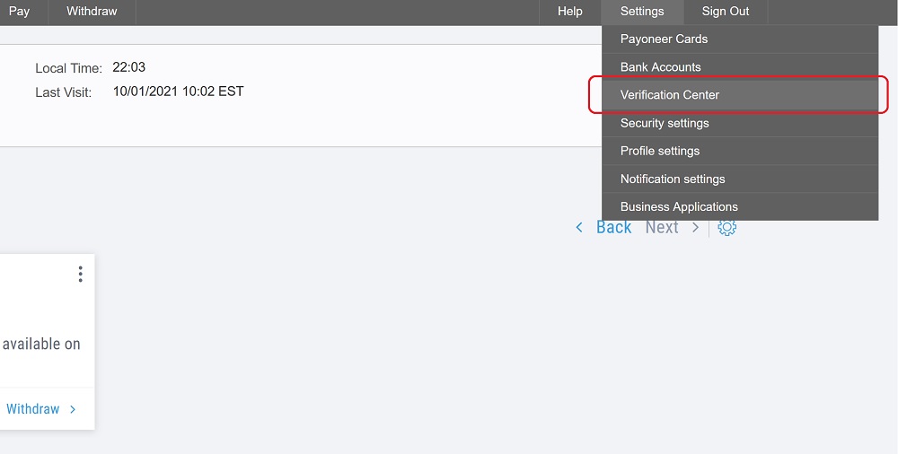 How to verify your Payoneer Account to receive Mastercard 1